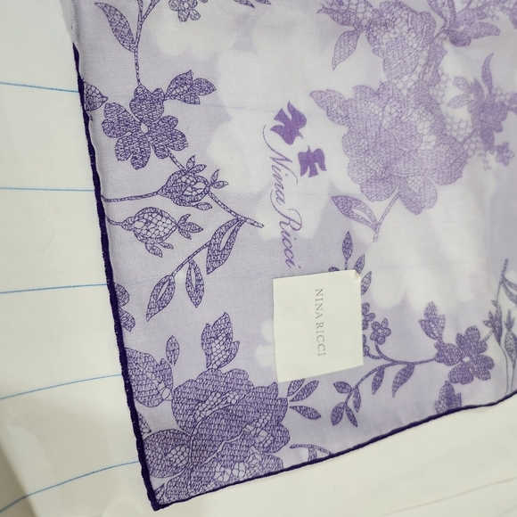 ❤️  Nina Ricci Handkerchief Cotton Brandnew Authentic - Picture 6 of 8
